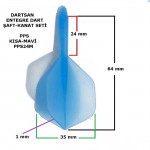 DARTSAN ENTEGRE DART ŞAFT-KANAT SETİ MAVİ TÜRK MALI 